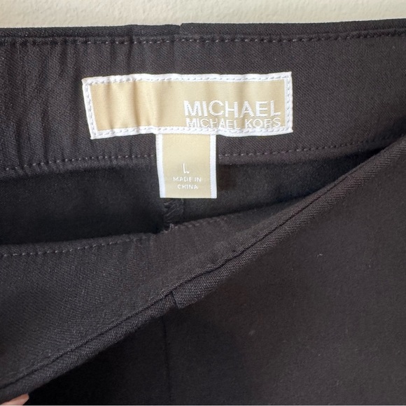 Michael Kors Pull On Stretch Trousers Black Size Large - Picture 3 of 5